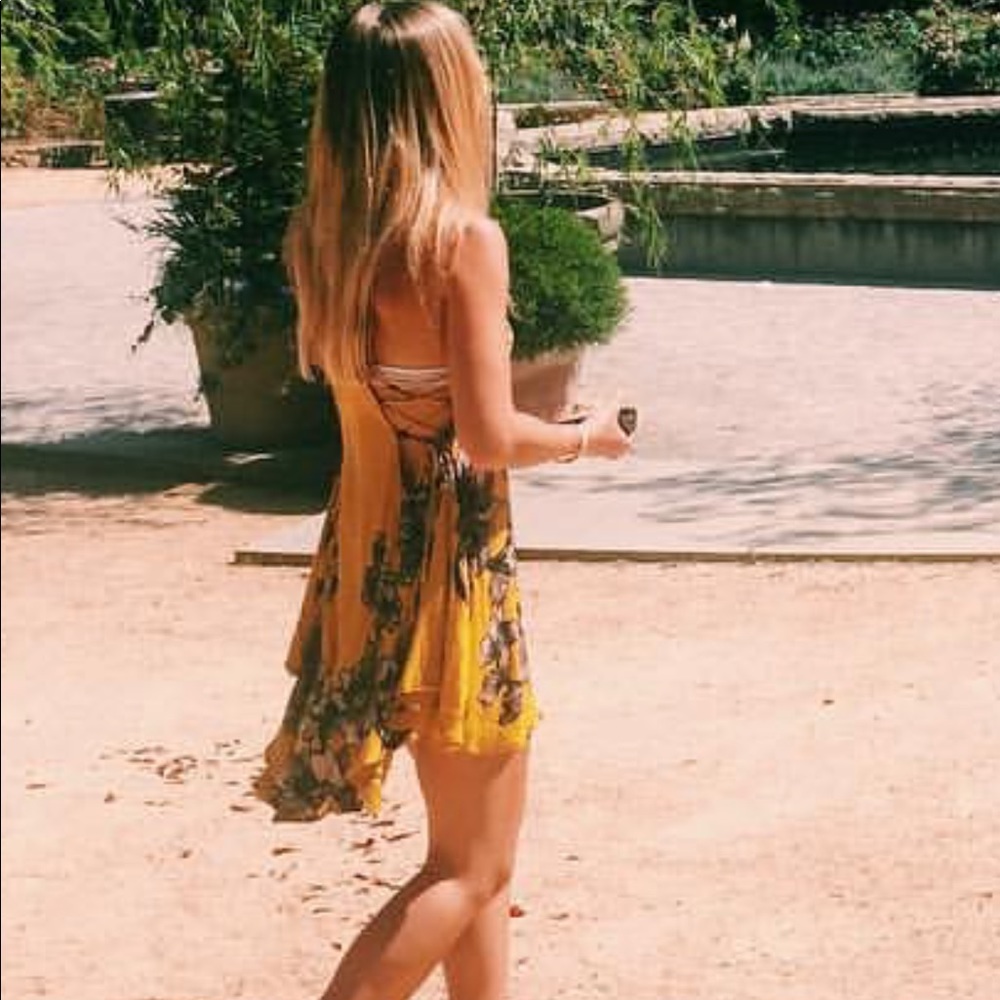 Free People yellow sundress